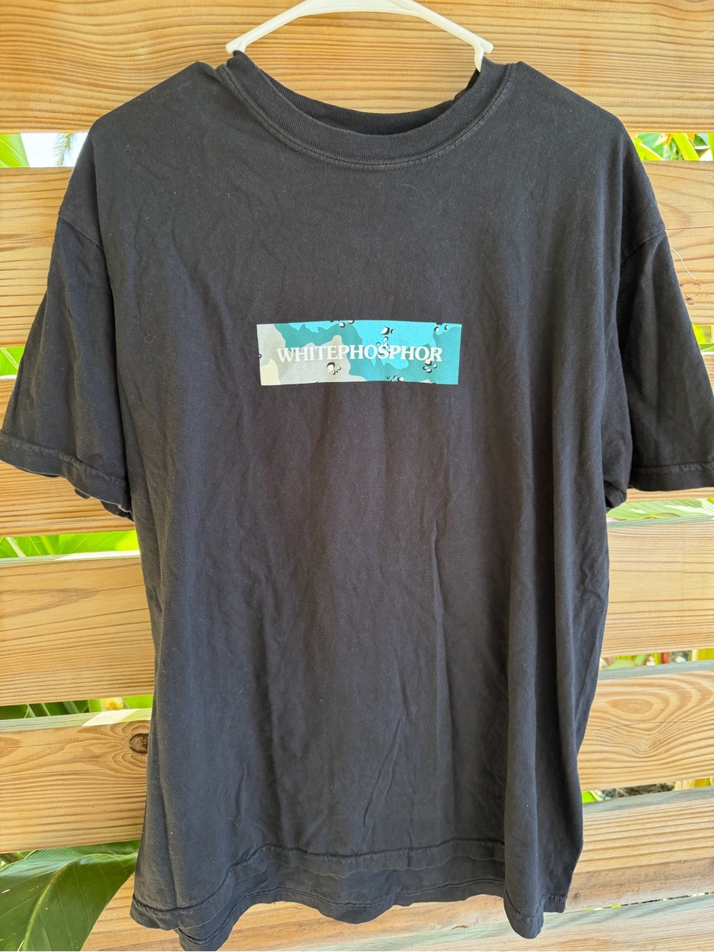 White Phosphor Black Short-Sleeve Graphic Tee